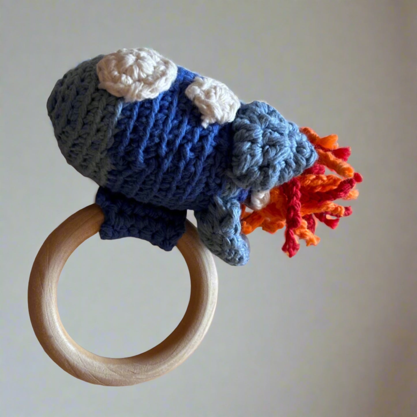Crocheted baby rattles