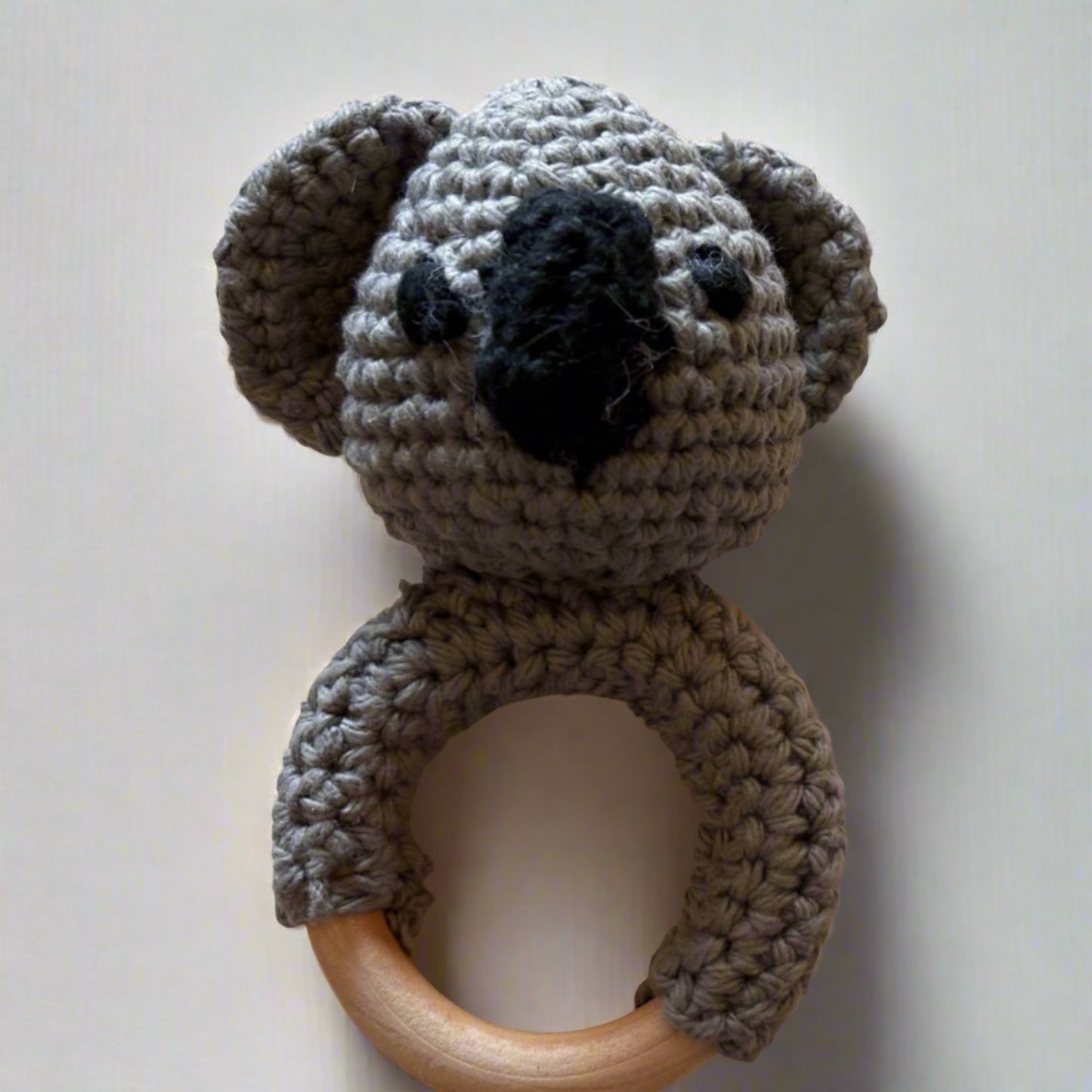 Crocheted baby rattles