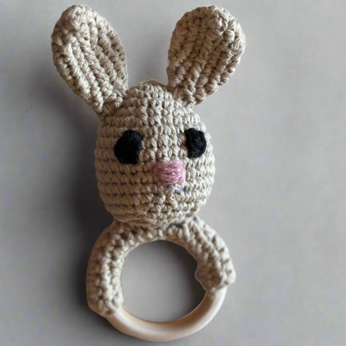 Crocheted baby rattles