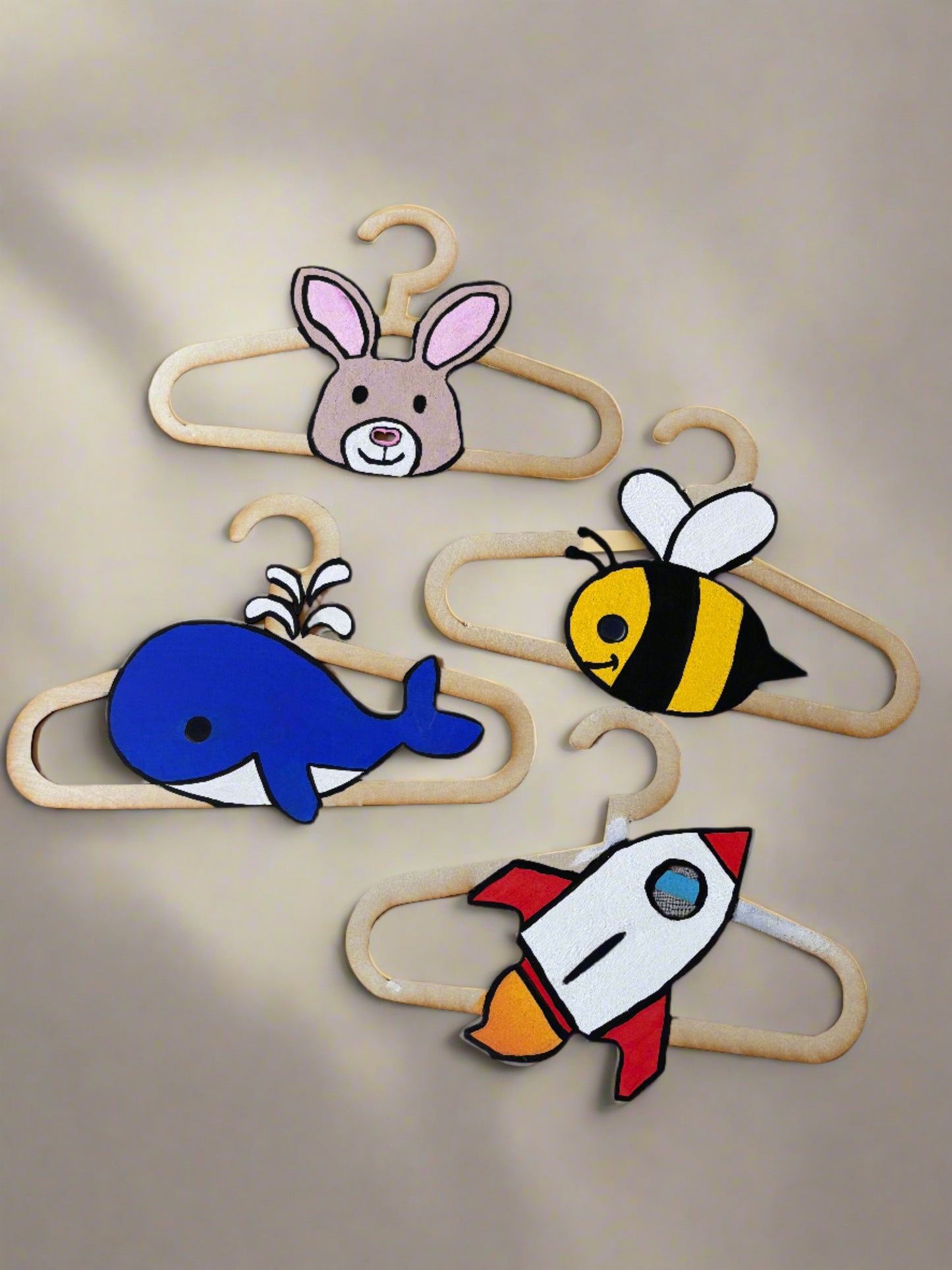 Decorative clothing hangers for baby and toddler