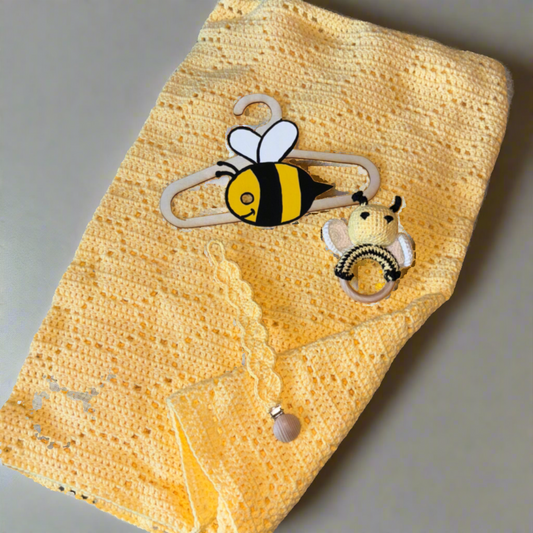 Bumble bee themed baby gift bundle